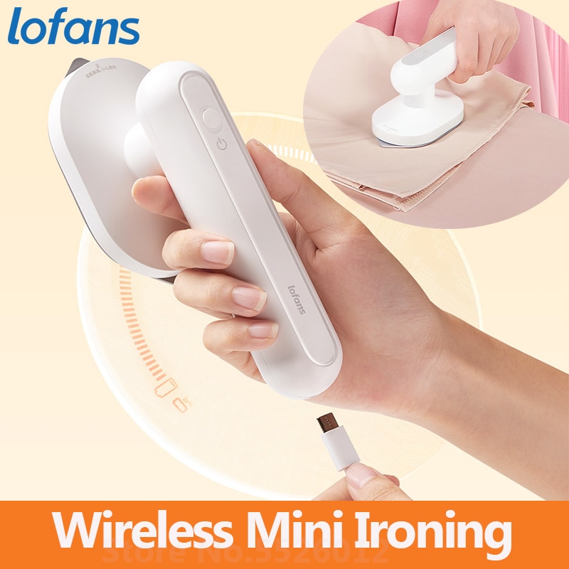 Bàn Ủi Hơi Nước mini Không Dây Sạc USB Tiện Dụng