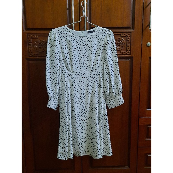 Pass  váy đầm chấm bi Miêu Size M