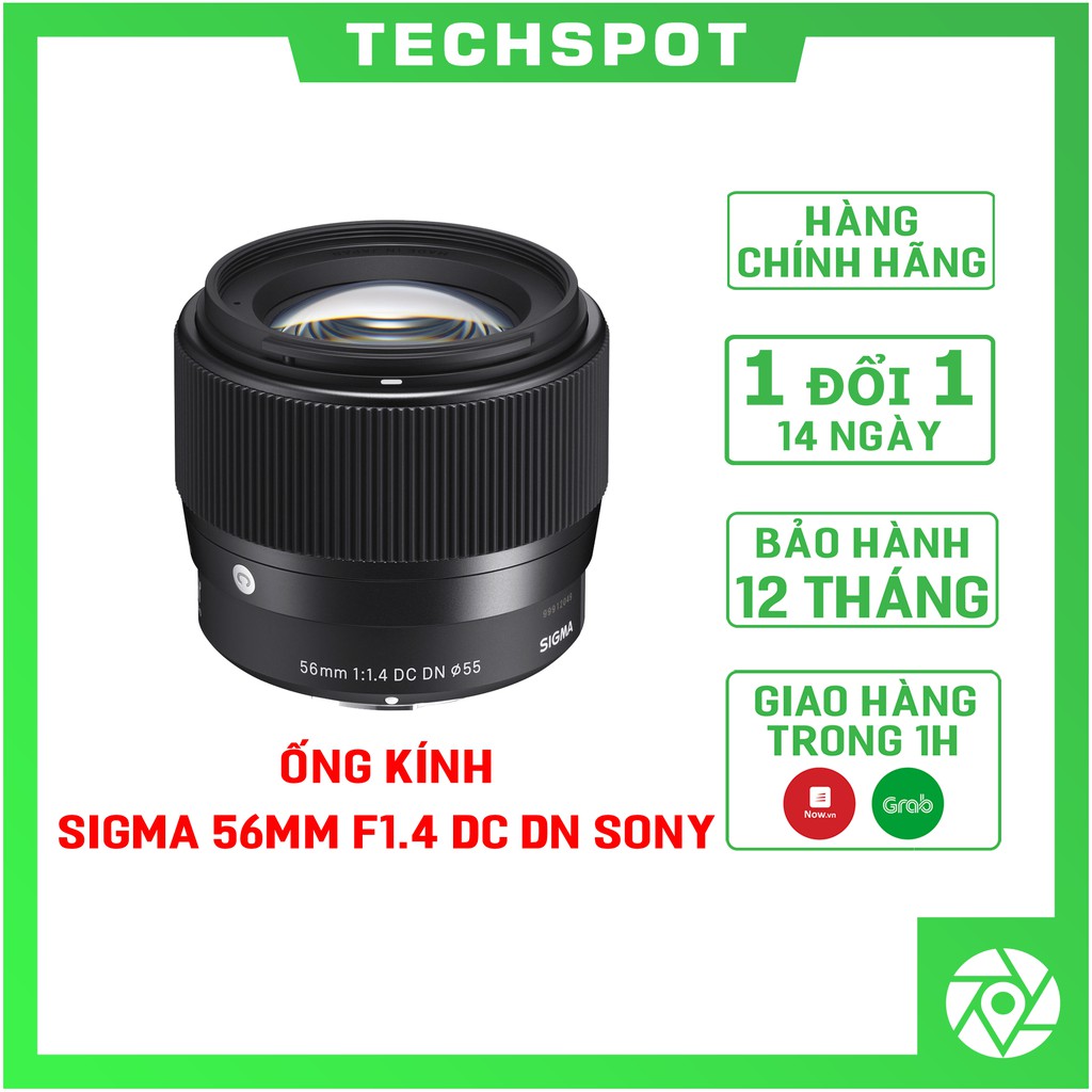 ( TẶNG THÊM 1 NĂM BẢO HÀNH ) Ống Kính Sigma 56mm F1.4 DC DN For Sony E Chính Hãng