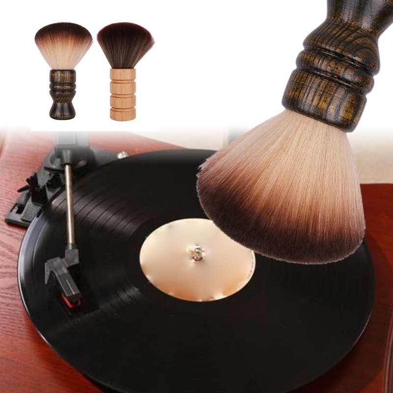 Cọ tay cầm bằng gỗ lông sóc chống tĩnh điện dùng để vệ sinh bụi cho máy hát đĩa LP Vinyl