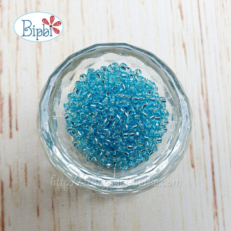 Hạt cườm TQ AAA xanh dương 2mm