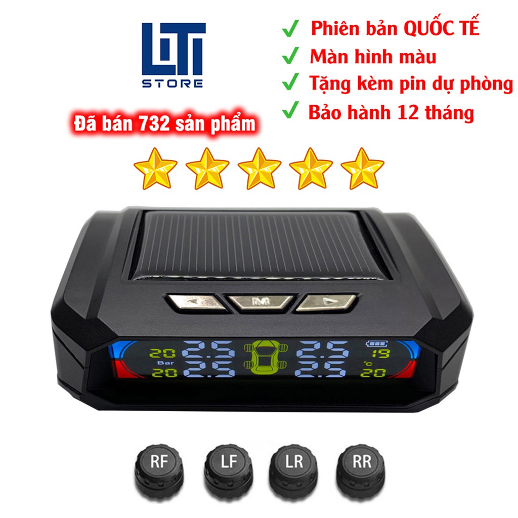 Cảm Biến Áp Suất Lốp Xe Hơi TPMS bản QUỐC TẾ cảm biến gắn ngoài van