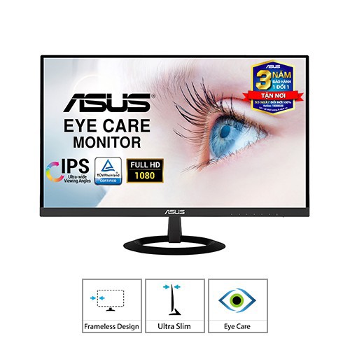 Màn Hình Siêu Mỏng Asus VZ249HE 23.8" Full HD (1920x1080) IPS Bảo Vệ Mắt - Hàng Chính Hãng