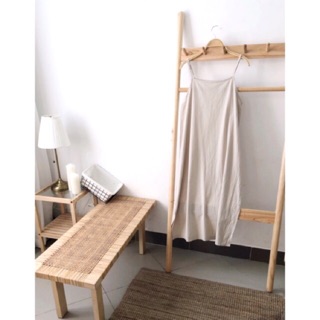 Váy hai dây vải linen