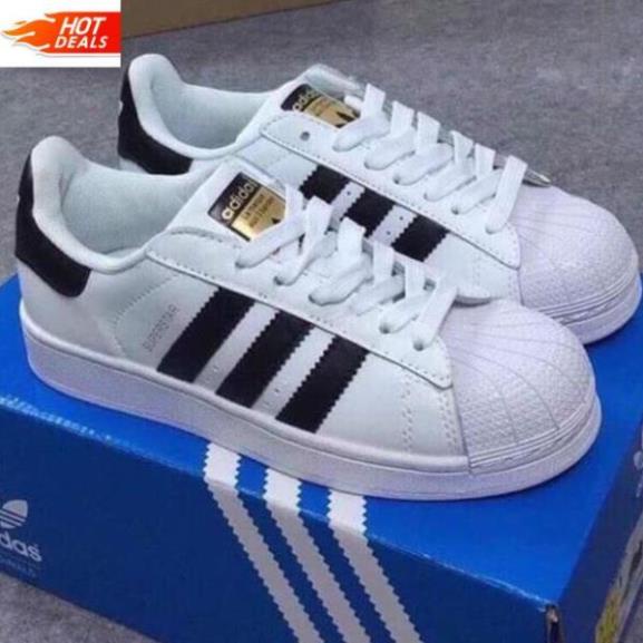Giày Thể Thao adidas Superstar Trắng Sọc Đen Cao Cấp nam nữ full size 36-43 : ;