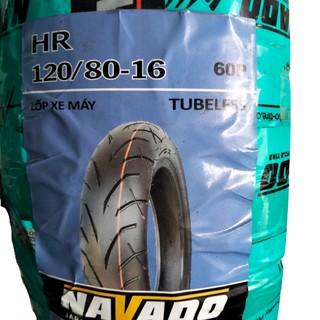 [CHÍNH HÃNG NAVADO] Vỏ(lốp xe) HONDA SH 125/150, Shark thông số 100/80-16 50P(lốp trước) và 120/80-16( lốp sau) giá tốt
