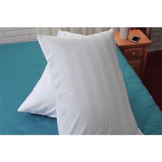 2 Vỏ Gối Cotton Khách Sạn Trắng Sọc 50x70 cm