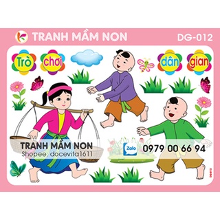 Decal góc mầm non - góc dân gian dg-012