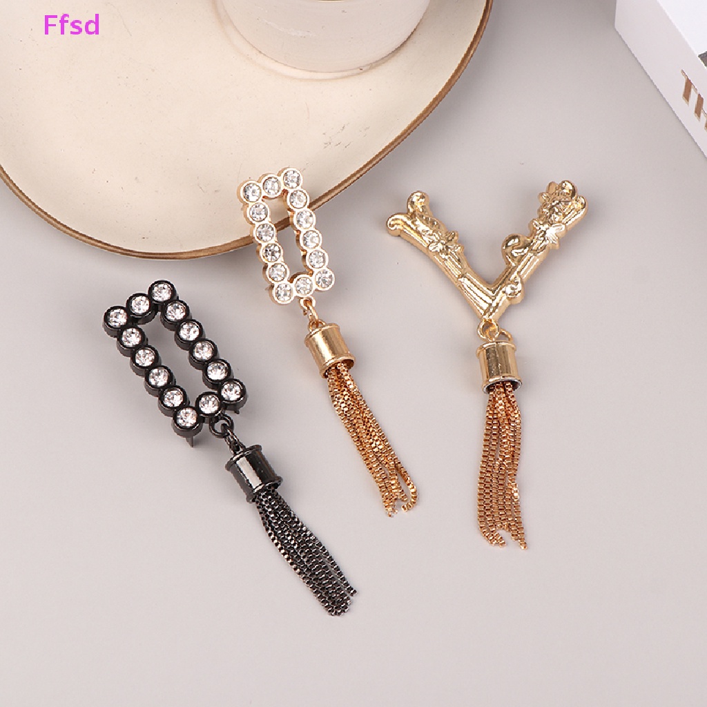 {Ffsd} Mặt Dây Tua Rua Kim Loại Tinh Tế Tự Làm Túi Xách / Mũ Trang Trí Thủ Công DIY