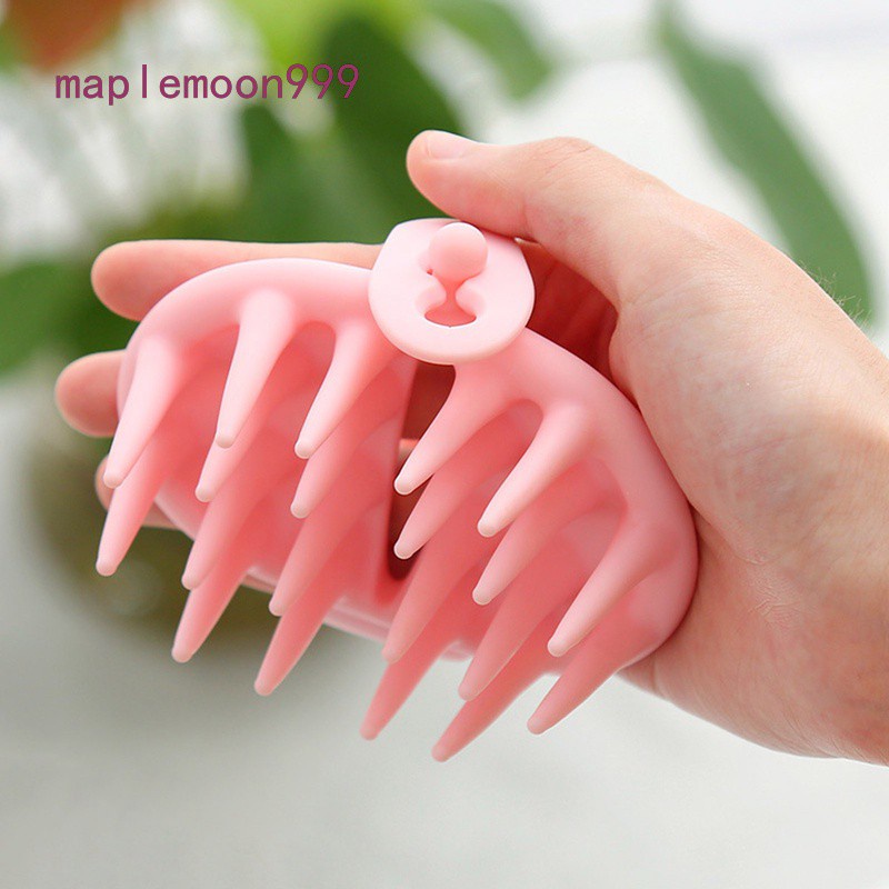 Bàn chải Silicon massage gội đầu tiện lợi chất lượng cao