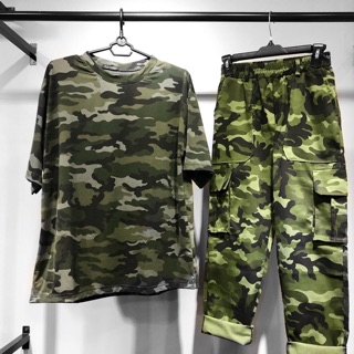 Quần túi hộp rằn ri