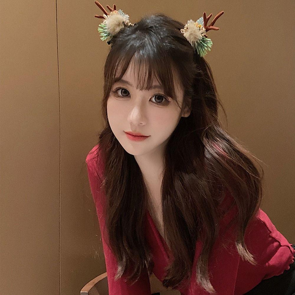 Kẹp Tóc Hình Cây Nấm Giáng Sinh Phong Cách Hàn Quốc Độc Đáo