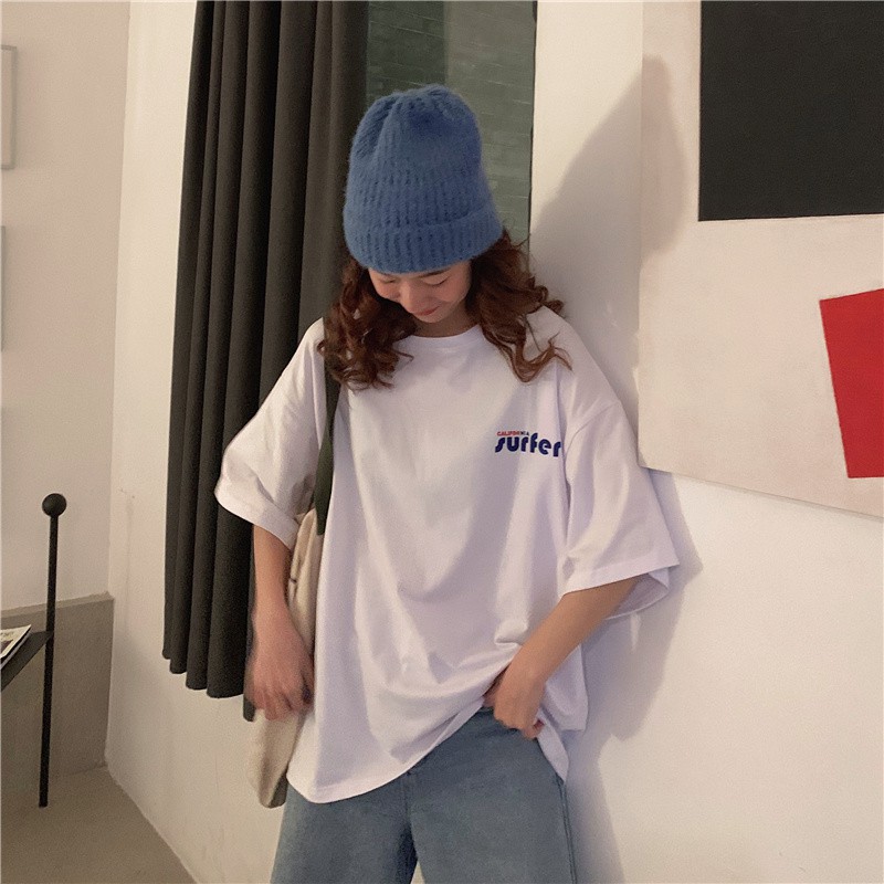 [SẴN] Áo thun nữ form rộng tay lỡ Ulzzang Quảng Châu ATR56 (không kèm túi )