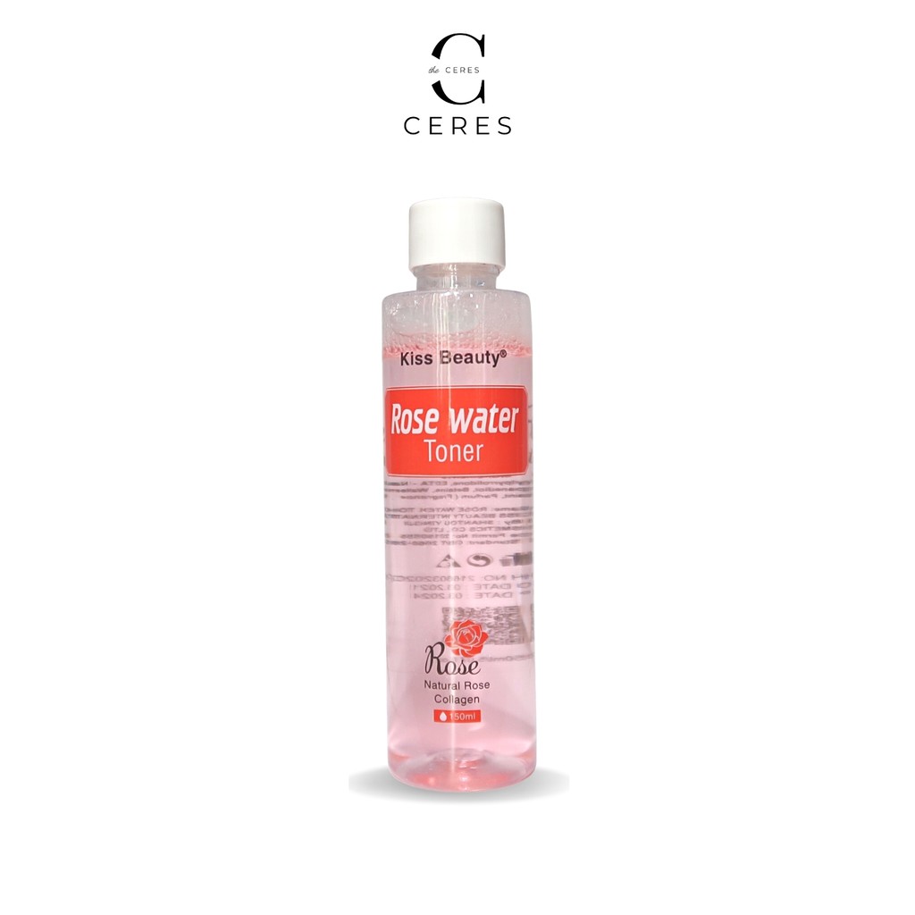 Nước Hoa Hồng Rose Water Toner Kiss Beauty Cấp Ẩm Cân Bằng Da 150ml