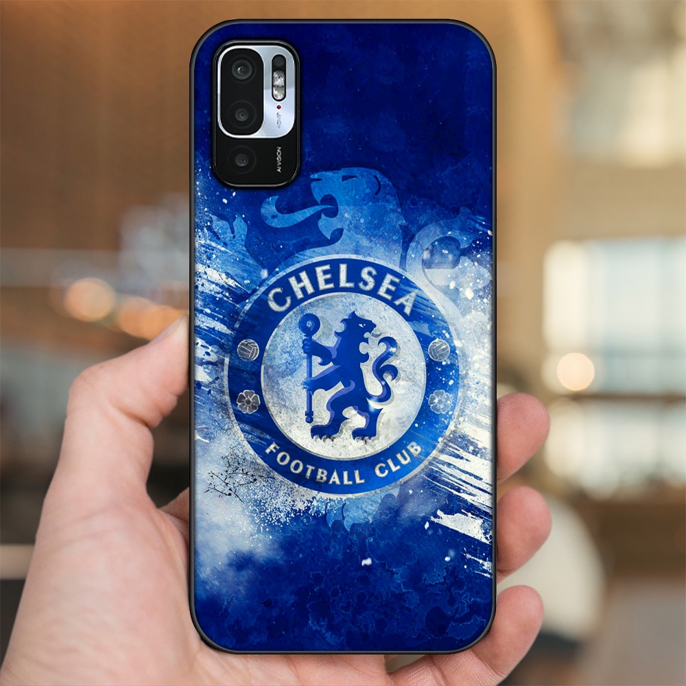 Ốp lưng Xiaomi Redmi Note 10 5G viền đen in hình Chelsea FC