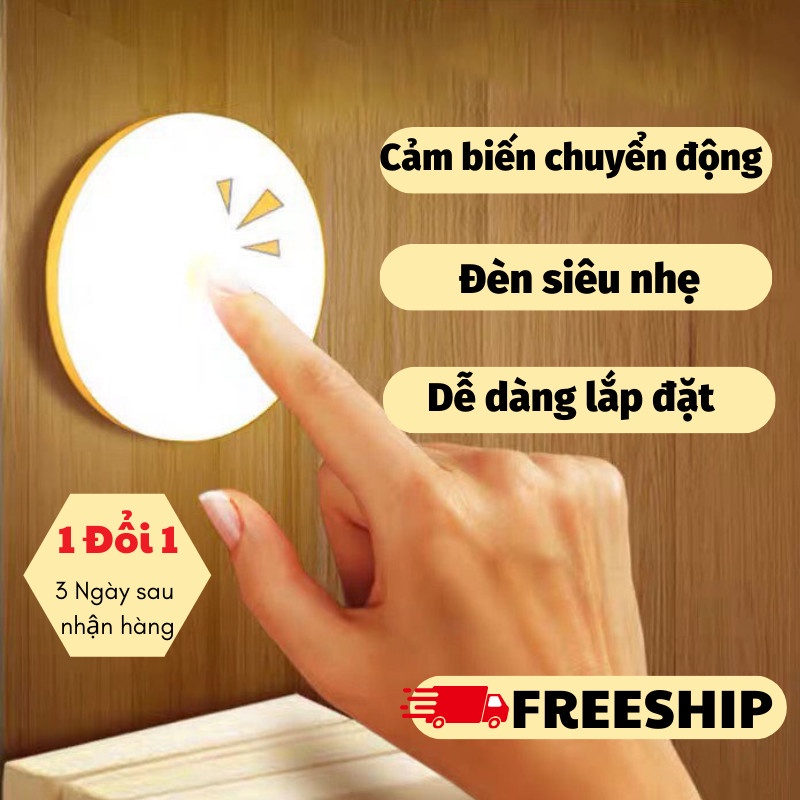 Đèn Ngủ Cảm Ứng, Đèn Led Cảm Biến Chuyển Động Thông Minh Gắn Hành Lang/Cầu Thang/Phòng Ngủ/Phòng Tắm PAPAA.HOME