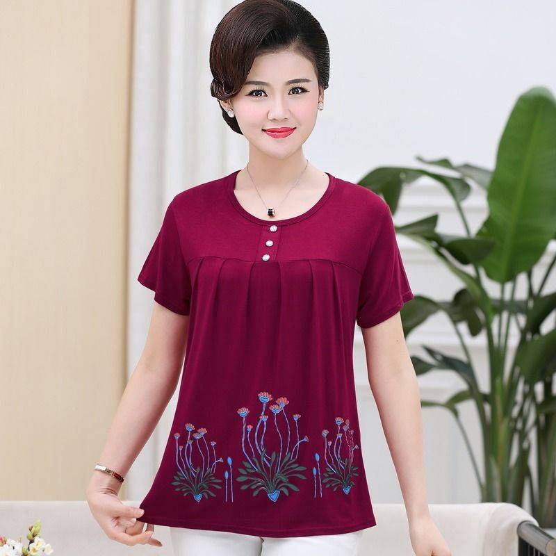 Áo thun tay ngắn dáng rộng in họa tiết thời trang cho nữ