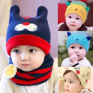 Bonstore mũ cotton mũ len cho bé  mũ đội đầu giữ ấm mùa đông cho bé