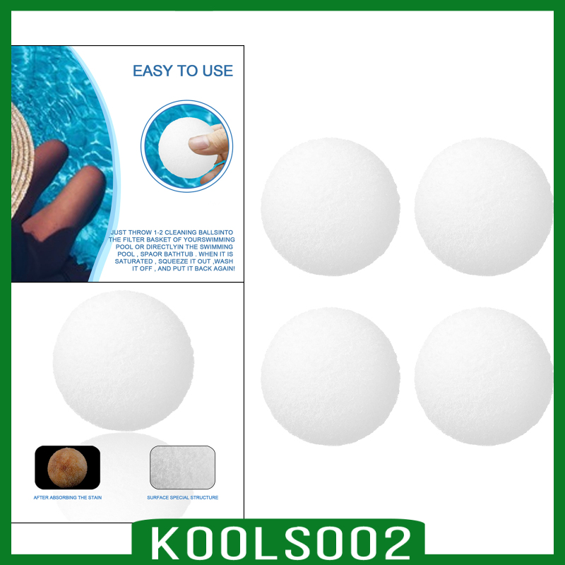 [KOOLSOO2]Fiber Pool Filter Ball, Reusable Sand Filter Cartridges Replacement for Swimming Pool Filter Pump and Aquarium