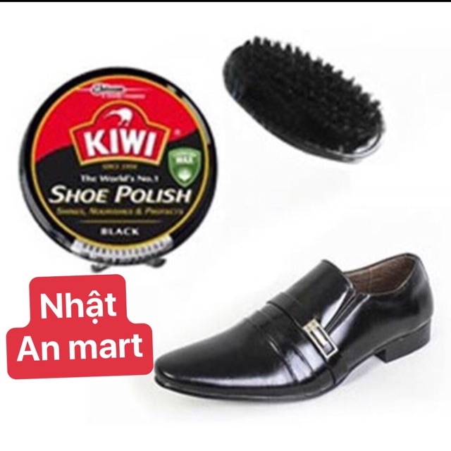 Hộp Xi Đánh Giày Kiwi + Bàn Chải ngẫu nhiên