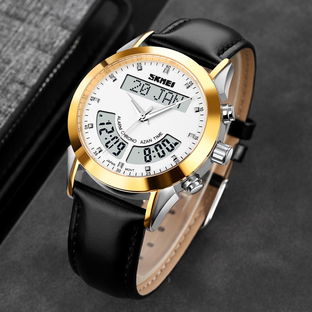 Đồng Hồ Quartz Điện Tử Hiển Thị Ngày Chống Thấm Nước SKMEI Q036