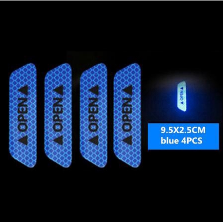 4 miếng dán cảnh báo mở cửa sổ xe hơi 93x25mm