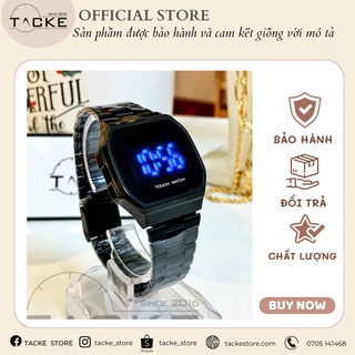 Đồng hồ nam nữ casio touch watch cảm ứng màn hình điện tử, màn hình tráng gương, chất liệu cao cấp, dây không gỉ.