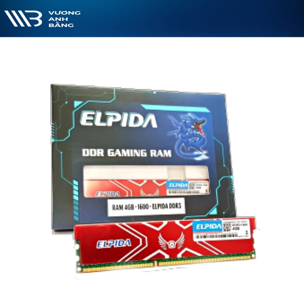 Ram PC DDR3 8G bus 1600 ELPIDA Tản nhiệt New- Hàng Công ty ( Bảo hành 5 năm)