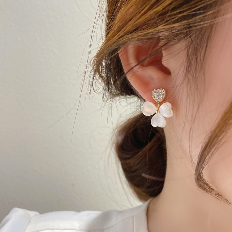 Bông Tai Mạ Bạc 925 Thiết Kế Đơn Giản Phong Cách Hàn Quốc Dễ Phối Đồ