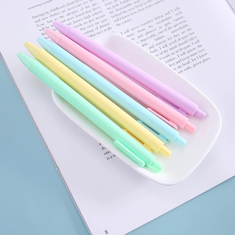 1 Bút Mực Gel Mềm Mịn Màu Sắc Macaron