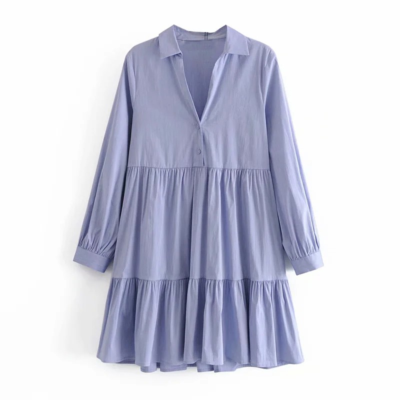 Zara Morocco full tag - Đầm Zara trơn dáng babydoll DT2BBDG54N10