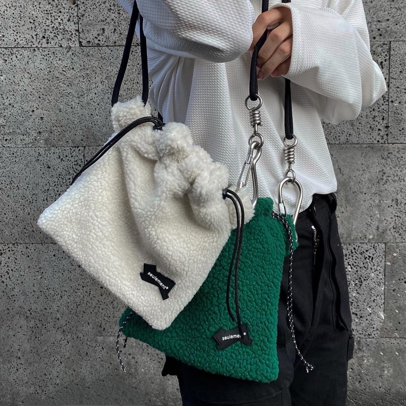 Túi đeo chéo 20x20cm chất lông - TÚI MẮC XÍCH