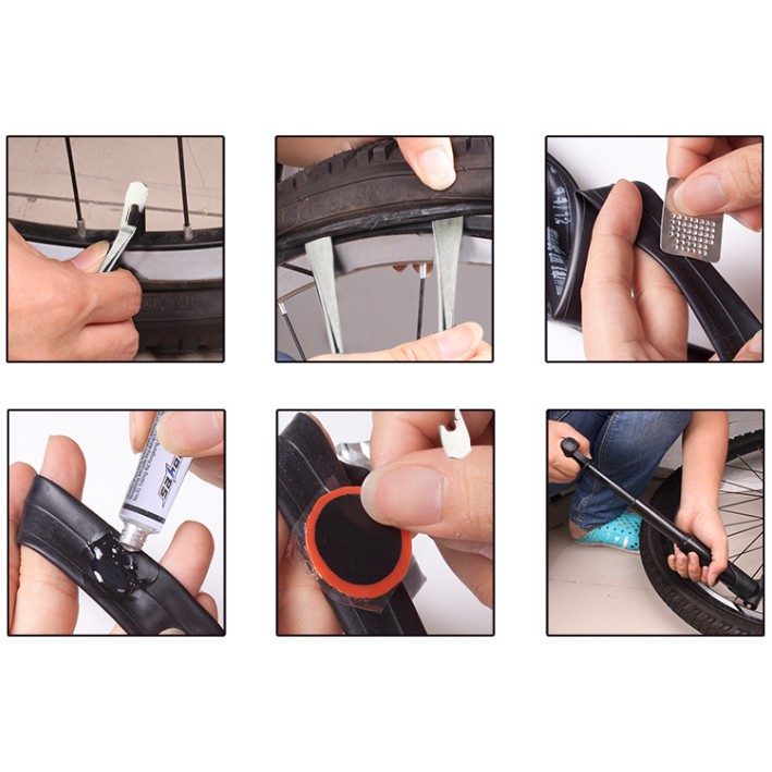 Bộ dụng cụ vá xe đạp hiệu loại tốt