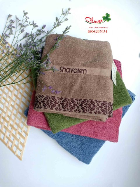 Khăn tắm 100% Coton thiên nhiên hiệu Shavoren Hàn Quốc