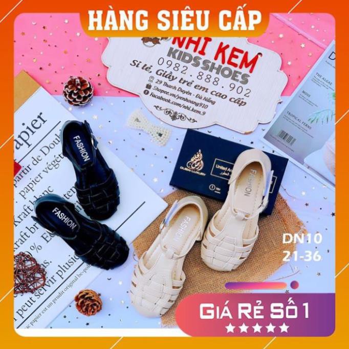 Dép cho bé gái, Sandan rọ da mềm cho bé gái, mẫu mới, đi cực tôn chân nha mẹ