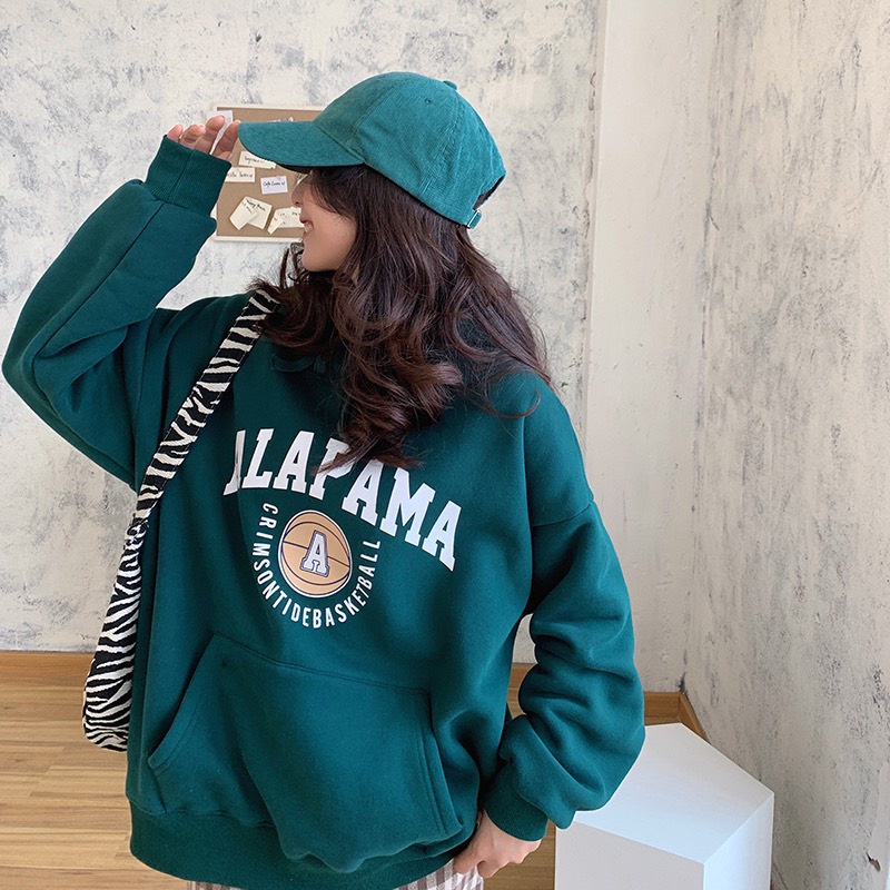 Hoodie 💚𝗙𝗥𝗘𝗘𝗦𝗛𝗜𝗣💚 Áo khoác hoodie nữ nam xanh lá cây đậm mùa đông Ala chống nắng hồng, trắng đen gái trai trẻ em