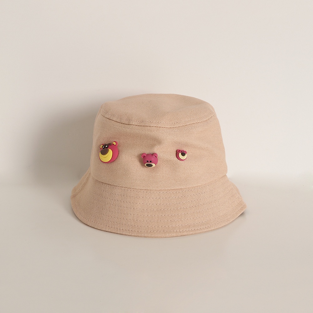 Nón Tai Bèo Chống Nắng Họa Tiết Gấu Hoạt Hình 3D Dễ Thương Xinh Xắn