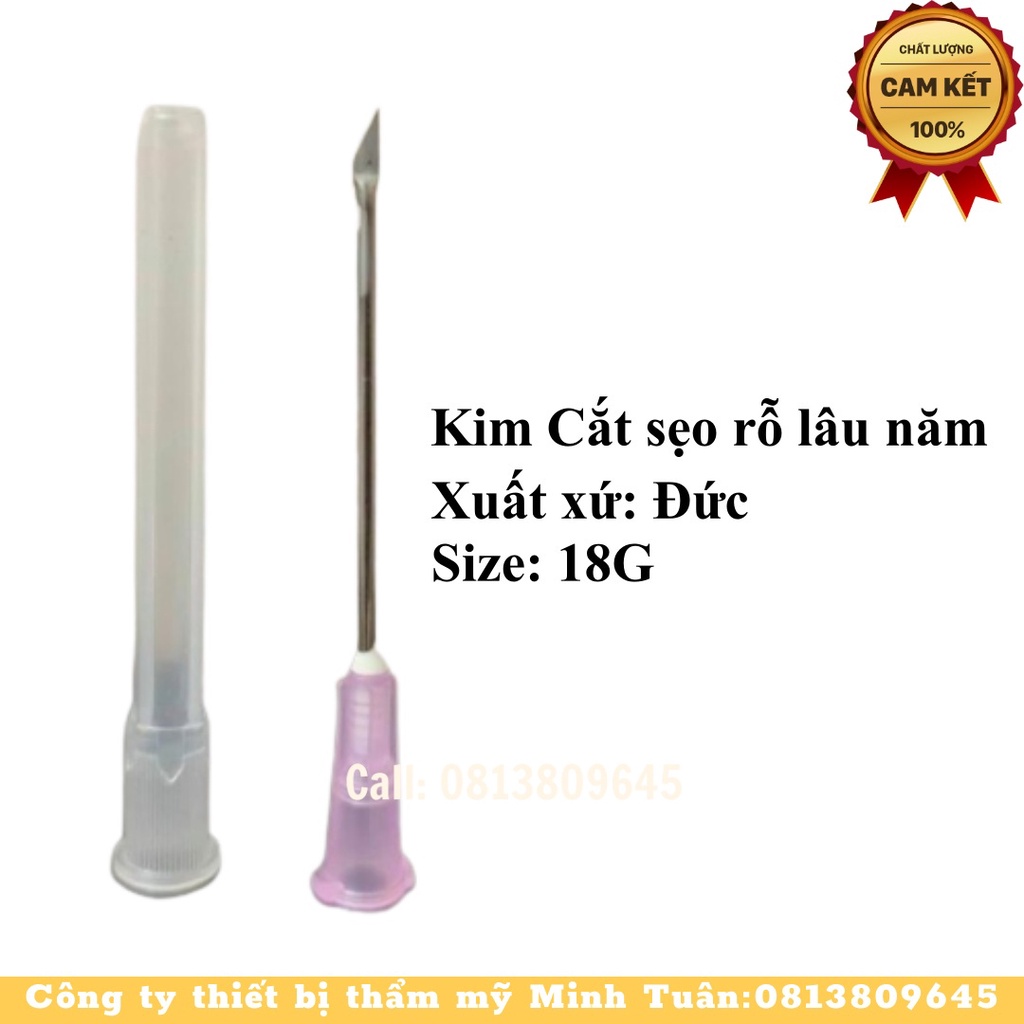 Kim nokor bóc tách và cắt đáy sẹo rỗ lâu năm siêu cứng