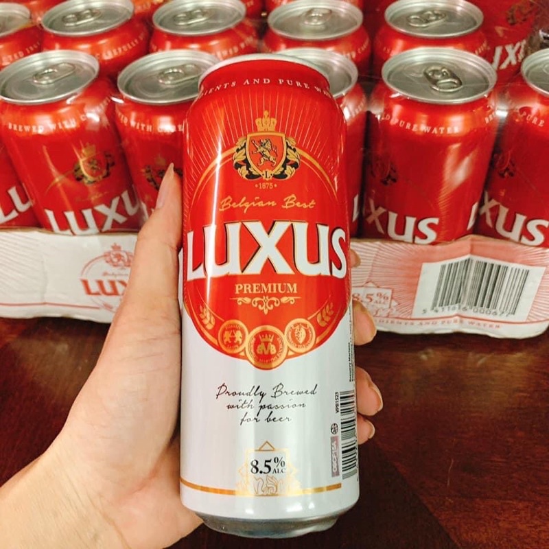 1 thùng bia luxus 8,5 độ (24 lon 500ml ) hạn 2-2023