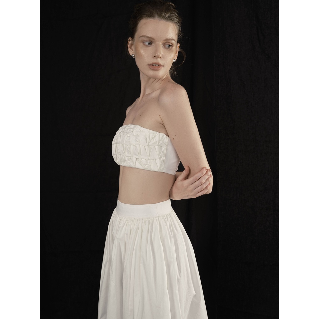 SEASON STUDIOS | Set áo ống Smock Pristal và chân váy Flamin