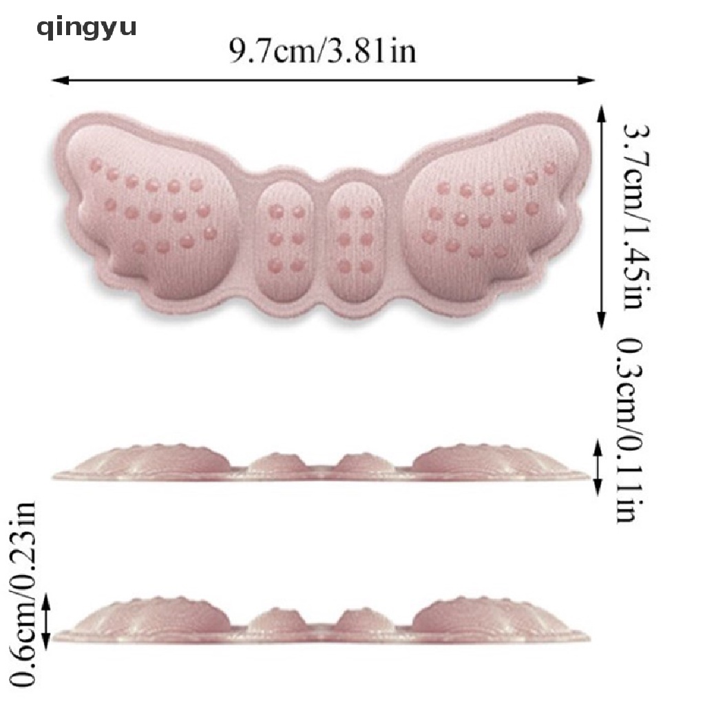 Bộ 2 Miếng Dán Đế Giày Cao Gót Chống Mài Mòn Hình Bướm