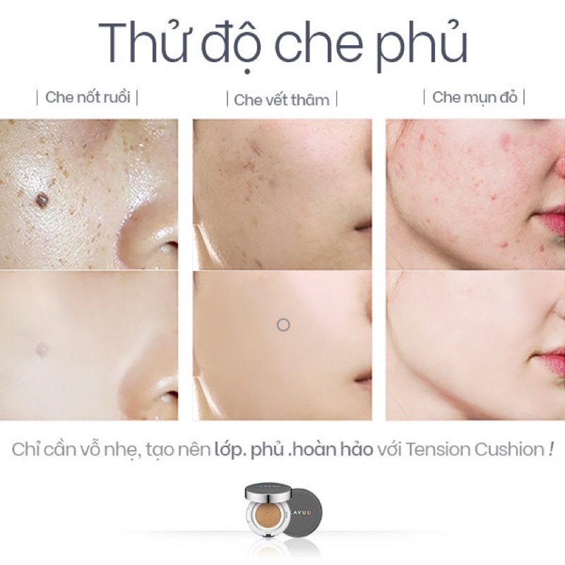 Phấn Nước Klavuu Chứa Hạt Ngọc Trai Che Phủ Thần Thánh, Căng Bóng Mịn Màng