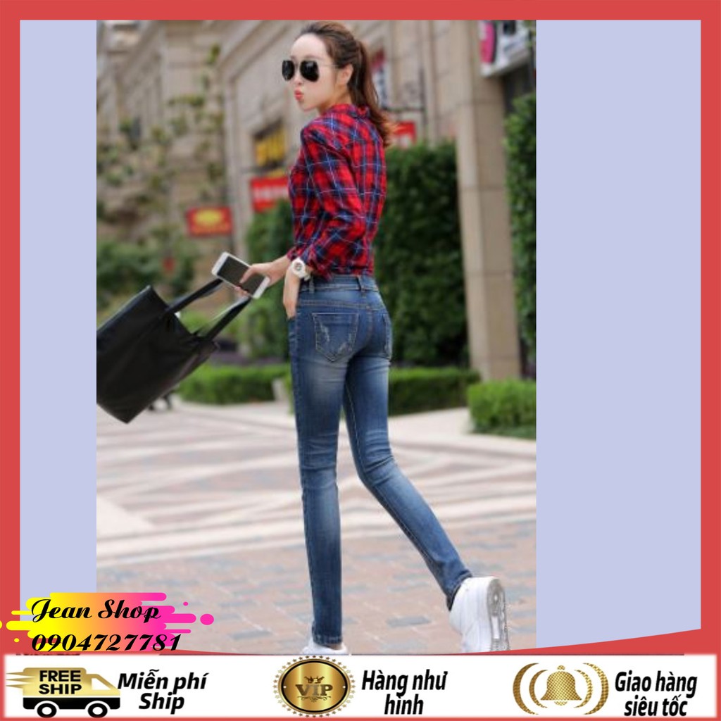 Quần bò cạp cao đẹp 🍎FREE SHIP🍎 Quần jean nữ hàng quảng châu cao cấp Q26 | BigBuy360 - bigbuy360.vn
