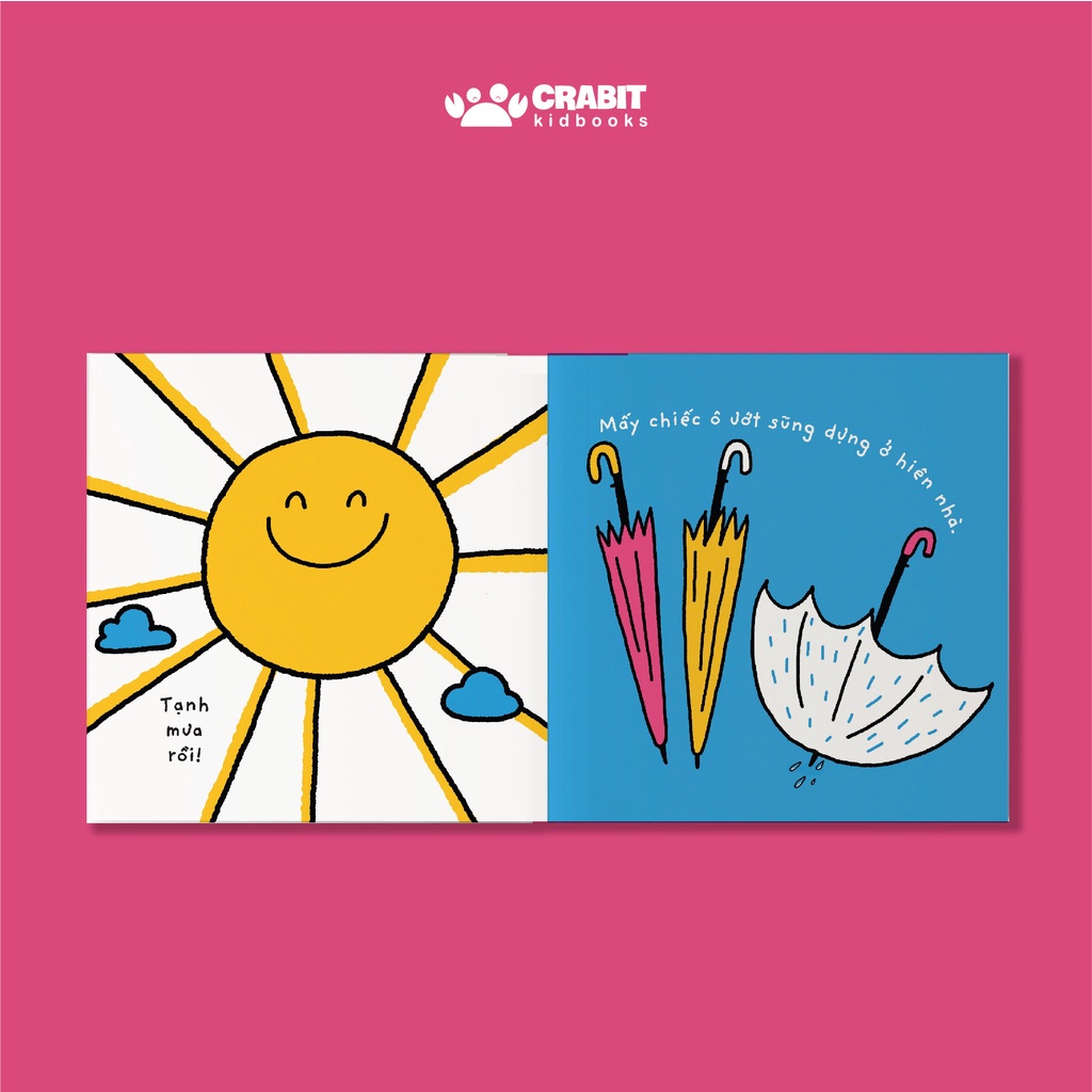 Sách - Bộ Tương Phản/ Contrast Book dành cho trẻ sơ sinh - Crabit Kidbooks