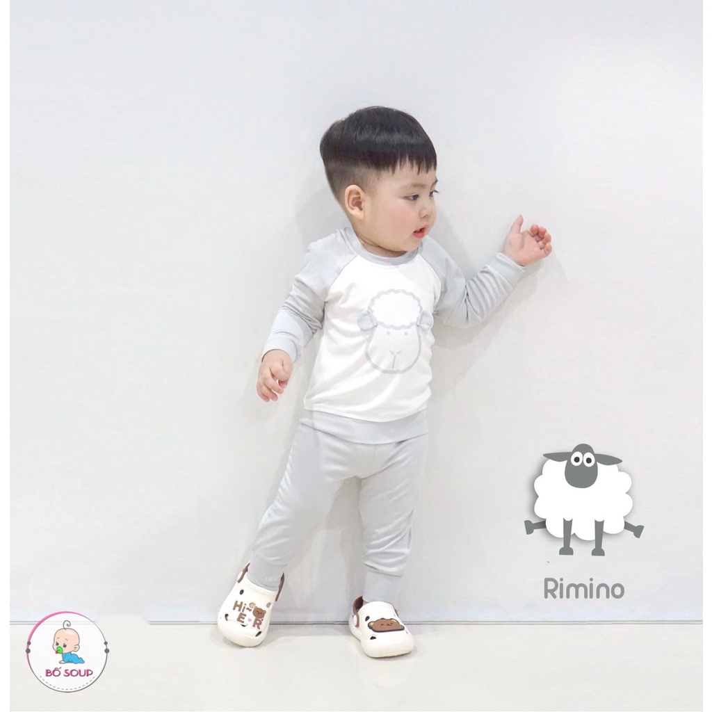 Bộ dài tay chất liệu thun mát RIMONO mềm mại, co giãn tốt Shop Bố Soup