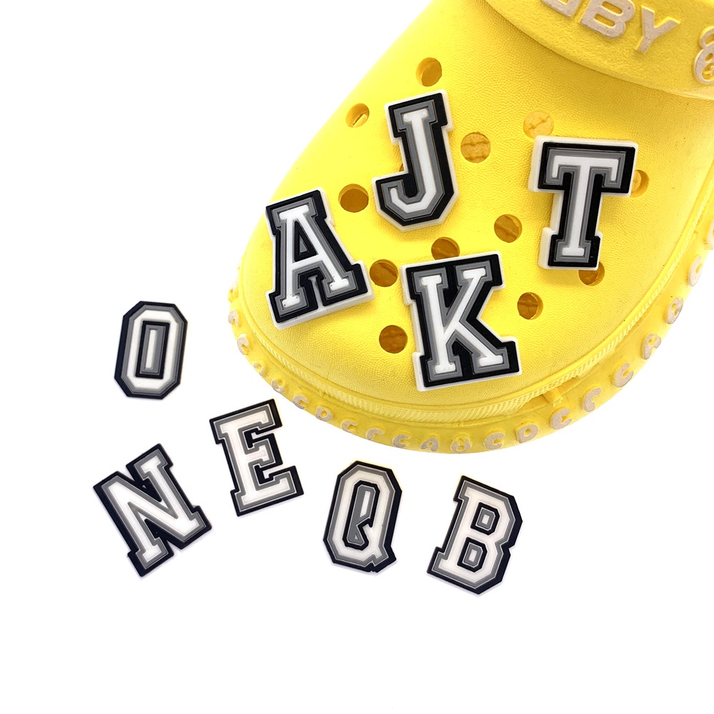 Ghim Cài Giày Crocs Hình Chữ Cái Và Số Hoạt Hình Trang Trí Cho Nữ