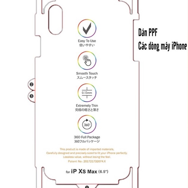 Dán lưng iphone ppf trong suốt full viền,chống trầy xước tự phục hồi các vết tì có đủ dòng từ 7plus - 13promax/14promax.