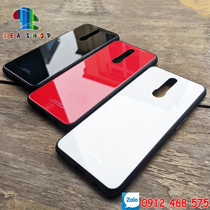 [TẶNG CƯỜNG LỰC] Ốp lưng Oppo F11 - Viền nhựa dẻo - Mặt lưng sử dụng chất liệu kính cường lực, màu sắc luôn tươi sáng