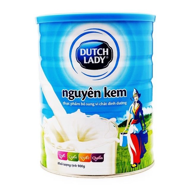 Sữa bột Dutch Lady hà lan nguyên kem lon 900g