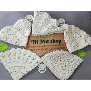 Sỉ set 4 tấm thảm decor ( doily size 30 - 33cm) lót lọ hoa,  lót đĩa,...